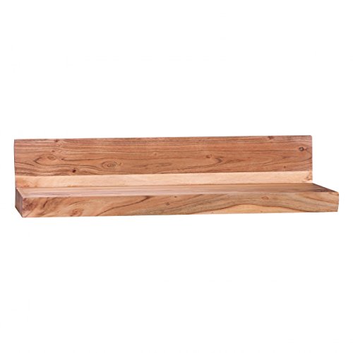 KADIMA DESIGN Massivholz Wandregal Wood 80 cm Akazie Wandboard Regal massiv Holz Möbel