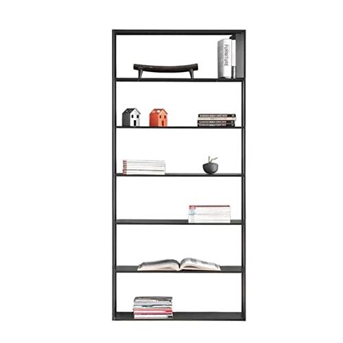 YUHUAWF Bücherregal Einfache schmiedeeiserne Bücherregal gegen das Wandregal-Wohnzimmer-Büro-Display- Regal-Multit-Layer-Boden-Partitions regal für Wohnzimmer, Home Office (Size : 60x25x180CM)