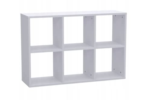KLX Regal 2x3 - Bücherregal 100 x 67,4 cm - Raumteiler Regal - Würfelregal für Wohnzimmerund Büro - Regal Würfel mit 6 Fächern - Aufbewahrung Regal