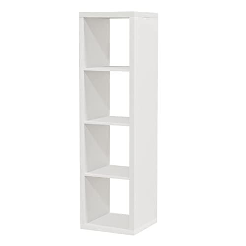 Ikea Kallax Regal, Bücherregal, Wandregal, Raumteiler in weiß (42 x 147 cm)