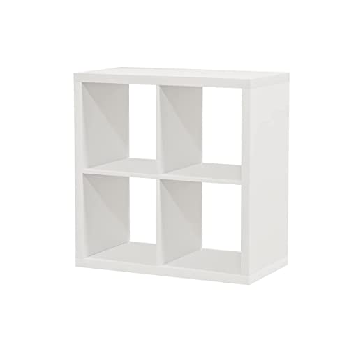 Ikea Kallax Regal, Bücherregal, Wandregal, Raumteiler in weiß (77 x 77 cm)