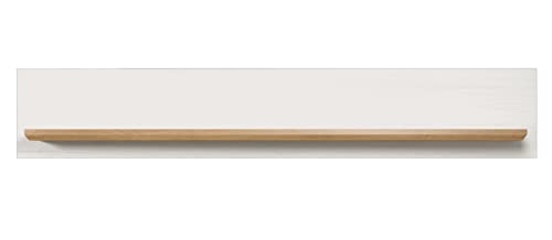 trendteam smart living - Wandboard Bücherleiste Bücherregal - Wohnzimmer - Shade - Aufbaumaß (BxHxT) 146 x 25 x 21 cm - Farbe Andersen Pine weiß mit Artisan Eiche - 196148357