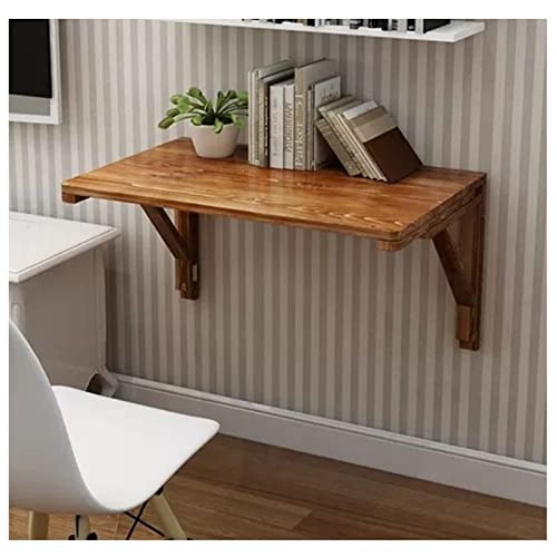 DRYIC Klappbarer Wandtisch, Wandregal aus natürlichem Kiefernholz, klappbarer Esstisch, geeignet für Arbeitszimmer, Schlafzimmer, Esszimmer (A 80 * 40Cm)