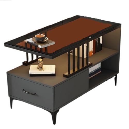 Tisch Klein Couchtisch, Leichter Luxus-Beistellschrank, Tisch, Wohnzimmer, Schlafzimmer, schmales und einfaches Wandregal Kleine Tische (Color : Black, Size : A)