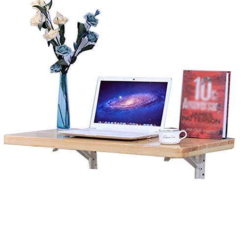 CASEGO Klappbarer Wandtisch, schwebendes Wandregal, multifunktionaler Computertisch, dreieckige Struktur ist stabil und tragfähig (100 * 50Cm)
