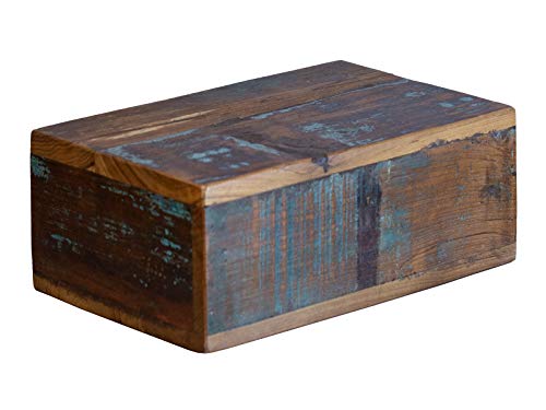 Woodkings® Wandboard mit Geheimfach Schublade Altholz rustikal braun farbig Wandregal Nachttisch