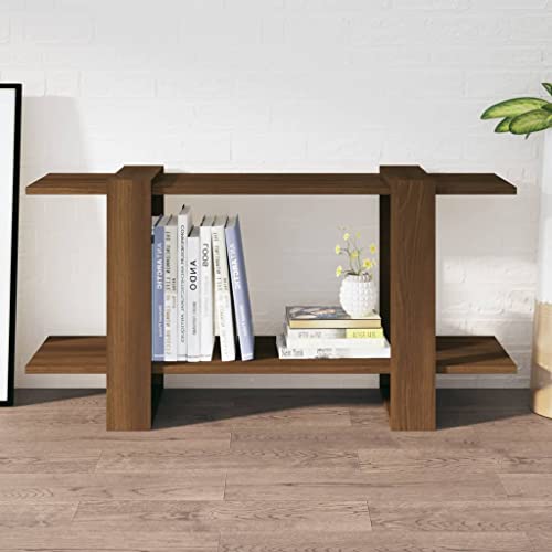 WHOPBXGAD Bücherregal Braun Eichen-Optik 100x30x51 cm Holzwerkstoff, wandregal Holz wandregal küche küchenregal Wand Badezimmer Regal Geeignet für Bäder und Küchen