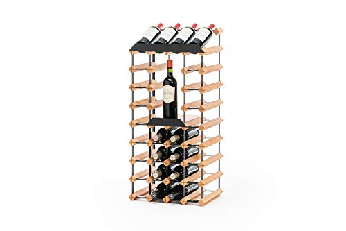 Metrie RAXI Weinregal für 28 Flaschen mit Einer Presentationreihe und internem Speicherplatz