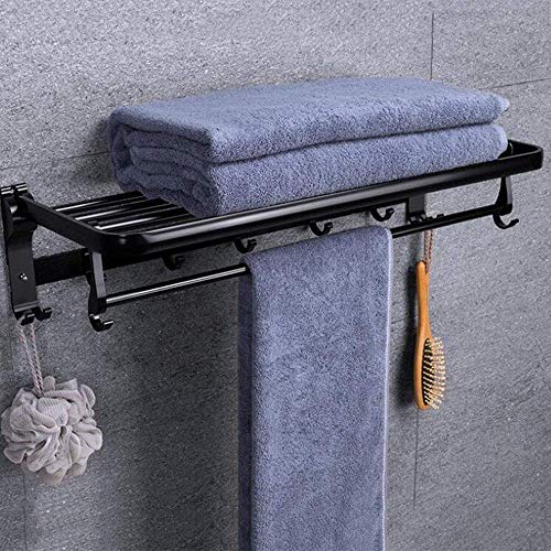 Handtuchhalter, Bad Wandregal Handtuchhalter, Handtuchhalter Schienen Schraube Wand Handtuchhalter im Bad oder Küche, 40cm