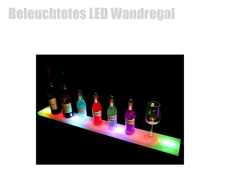 Beleuchtetes LED Wandregal