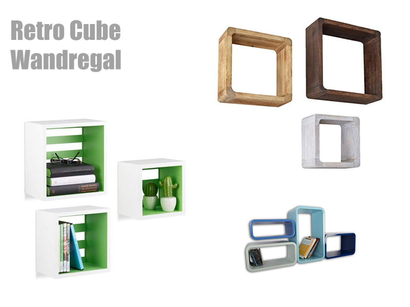 Retro Cube Wandregal